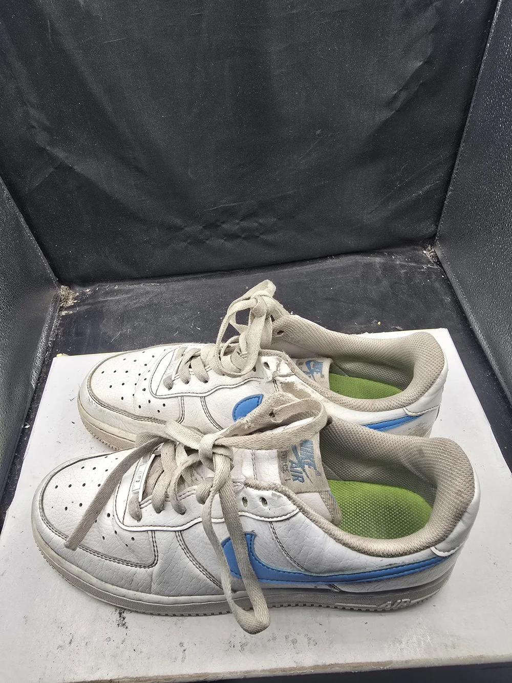 Nike Air Force 1 Low‎ White with Blue Swoosh